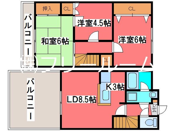 西岡沼田ビルの物件間取画像